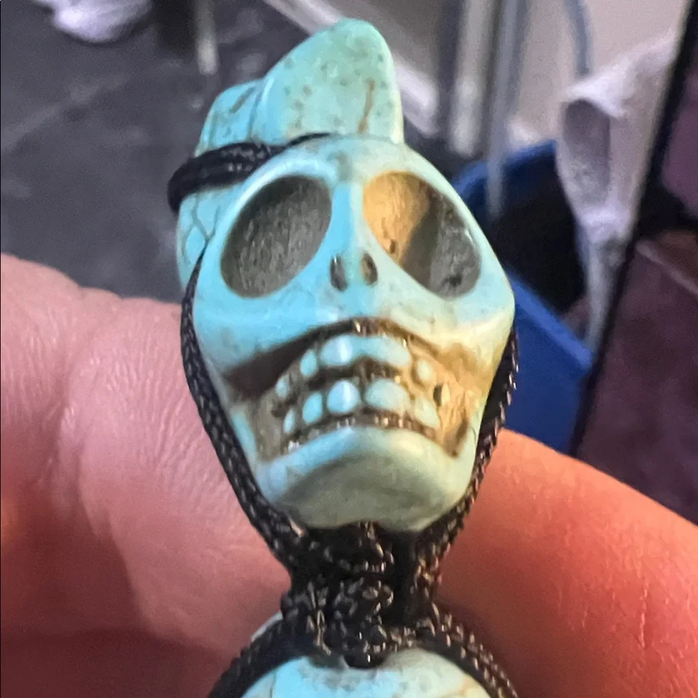 Turquoise Skull Bead Bracelet - Unbranded - Picture 4 of 5